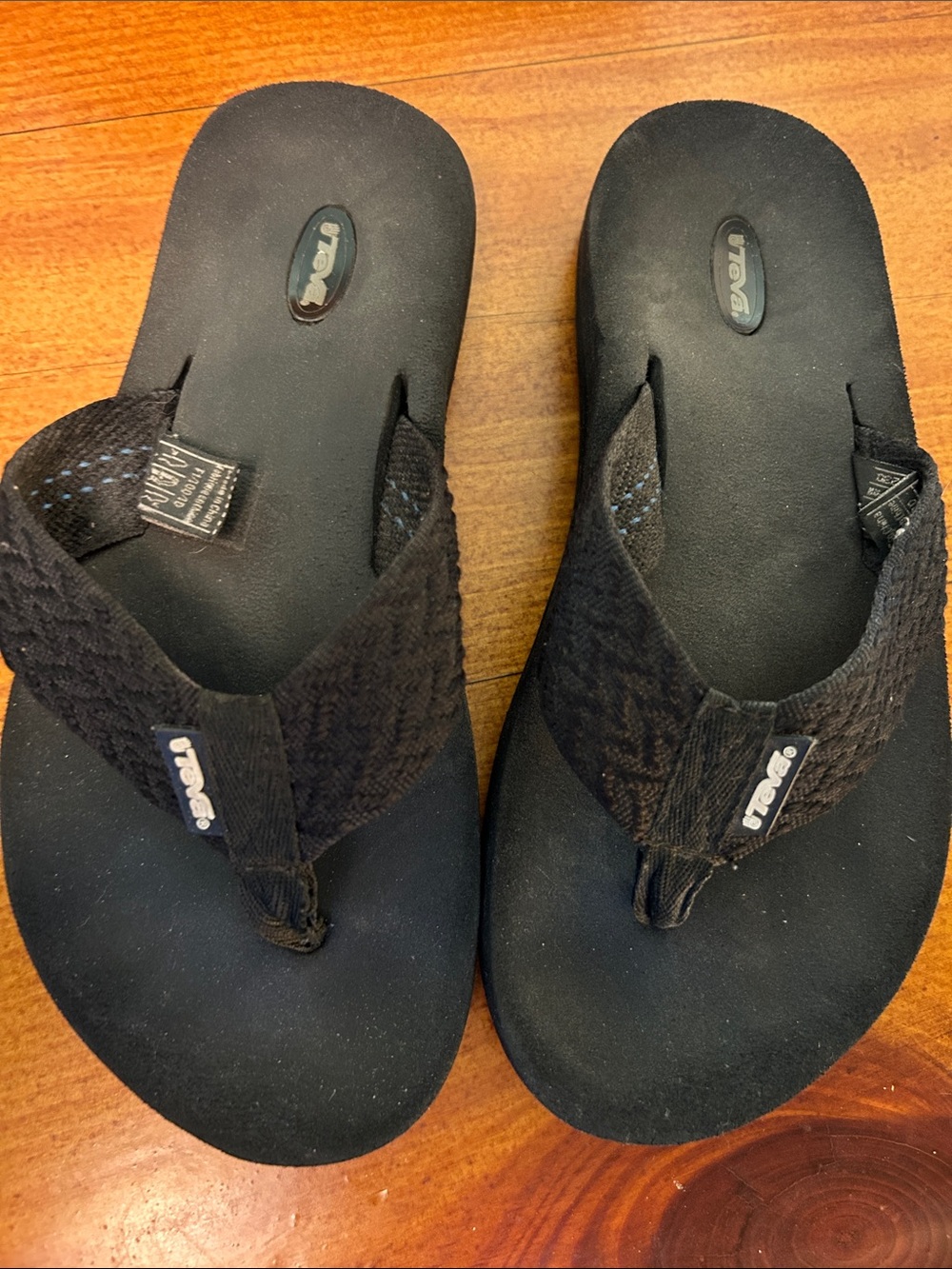 Teva Women's Black Woven Strap Sandals